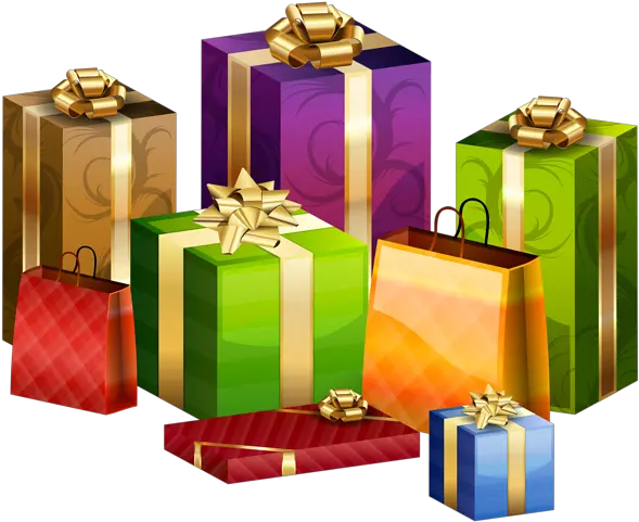 Wrapped Christmas Presents Png Free Christmas Gift Wrapped Png Presents Png