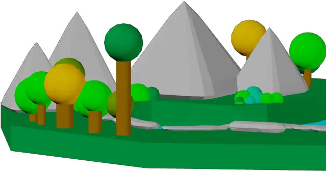 Happy Little Forest Pyramid Png Bob Ross Transparent Background