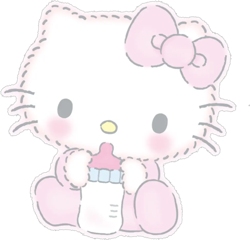 Hello Kitty Con Manitas Png