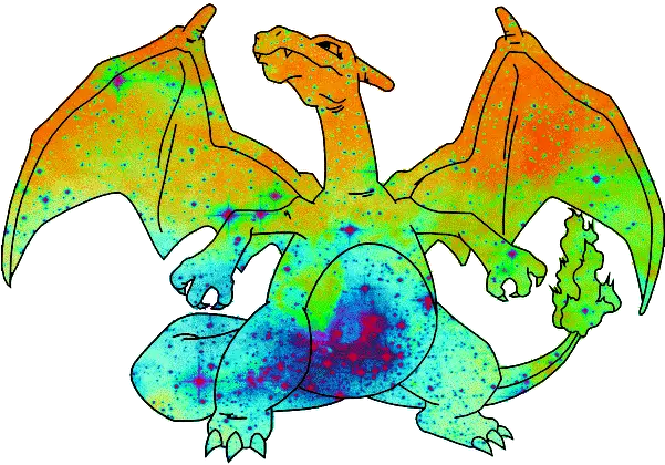 Rainbow Charizard Rainbow Charizard Gif Png Charizard Transparent