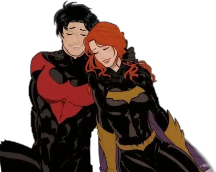 Barbaragordon Dickgrayson Dc Dickbabs Batgirl Nightwing Dick Grayson Barabara Gordon Png Batgirl Transparent