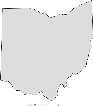 Ohio Ohio State Shape Png United States Outline Png