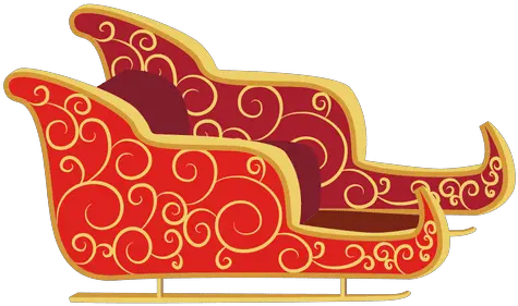 Transparent Png Svg Vector File Transparent Png Flowers With Swirls Clip Art Santa Sleigh Png