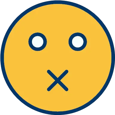 Face Mute Smiley Icon Emoticons Filled Two Color Png Smile Face Icon