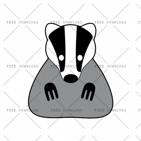 Badger Png Image With Transparent Background Photo 128 Felt Templates Badger Raccoon Transparent Background