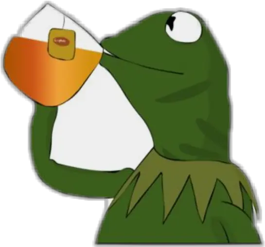 Kermit Tea Tumblr Vsco Meme Kermit The Frog Drawing Png Kermit Png