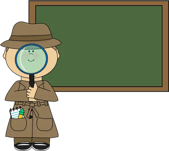 Detective With Magnifying Glass Clipart Clipart Kid Detective Png Detective Png