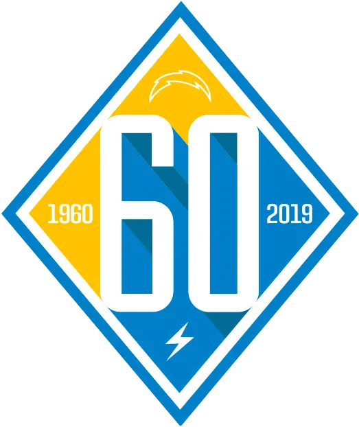 Los Angeles Chargers Anniversary Logo Los Chargers Png Chargers Logo Png