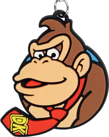 Collectables Super Mario Donkey Kong Rubber Keychain Donkey Kong Icon Transparent Png Donkey Kong Icon