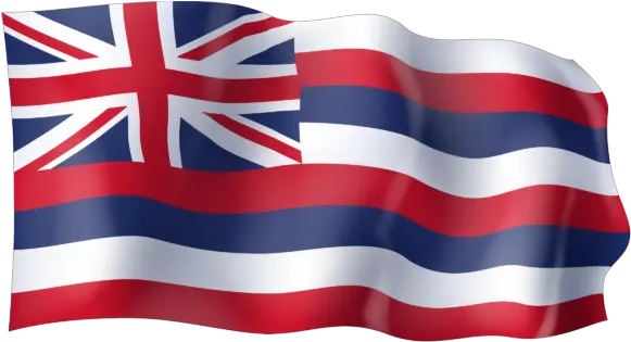 Waving Flag Of Hawaii Hawaii State Flag Png Flag Transparent