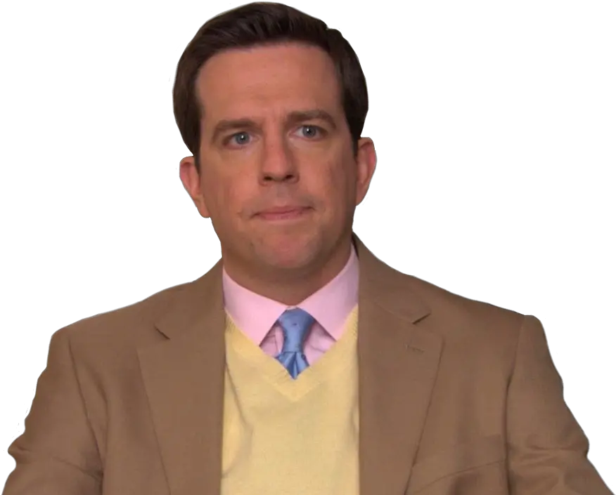 Andy Theoffice Person People Funny Show Tvshow Png Andy From The Office Transparent Funny Pngs