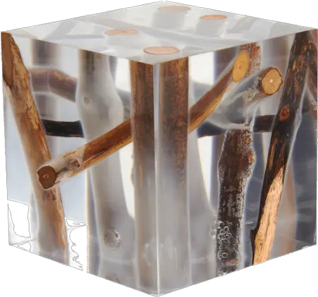 Bleu Nature Kisimi Frosted Driftwood Cube Muebles De Resin Wood End Table Png Driftwood Png