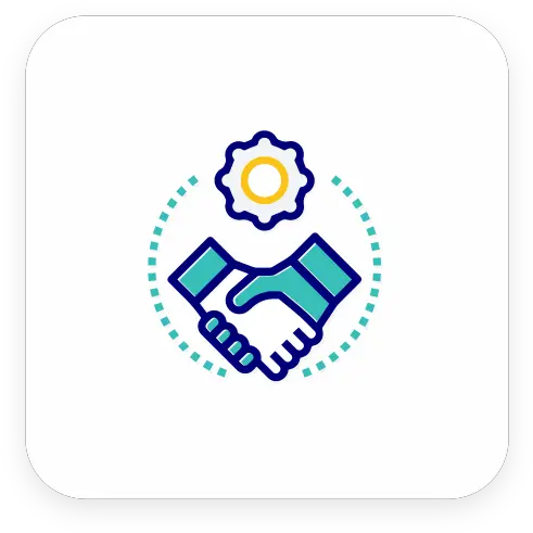 Treatment Business Shake Hands Contract Free Icon Of It Blue Circle Label Png Contract Icon