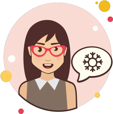 Snowflake Lady Icon Persona Con Signos De Interrogacion Png Snowflake App Icon