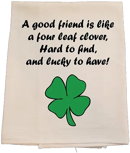 Lucky To Have A Friend Four Leaf Clover Bunnies U0026 Bows Decorative Png Four Leaf Clover Transparent