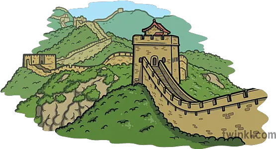 Great Wall Of China Landscape Map Icon Landmark Usa Steep Slope Png Map Of Usa Icon