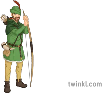 Robin Hood History Legend Crime Hero Secondary Illustration Robin Hood Twinkl Png Robin Hood Icon