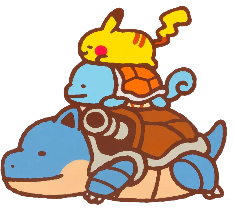 Pokemon Pokèmon Pikachu Squirtle Blastoise Cute Kawaii Blastoise Cute Png Blastoise Png