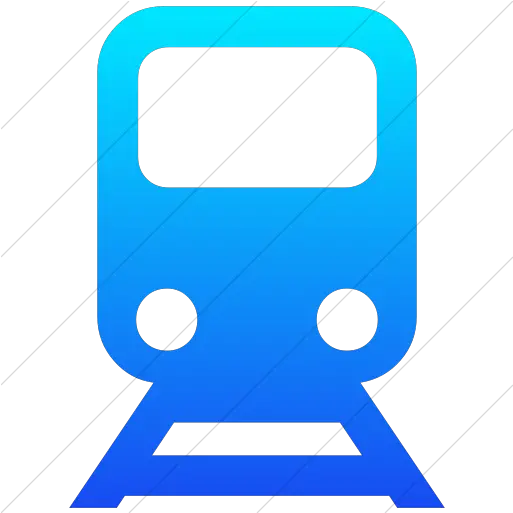 Iconsetc Simple Ios Blue Gradient Ocha Humanitarians White Train Icon Png Train Icon Png