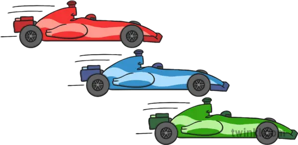 3 Racing Cars Illustration Twinkl Formula One Car Png Race Car Png