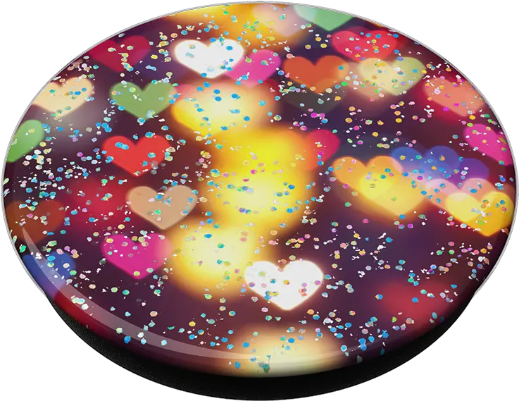 Glitter Bokeh Hearts Popsockets Png Bokeh Transparent
