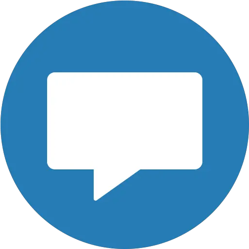 Blue Chat Chatting Circle Comment Message Logo Png Comment Icon Png