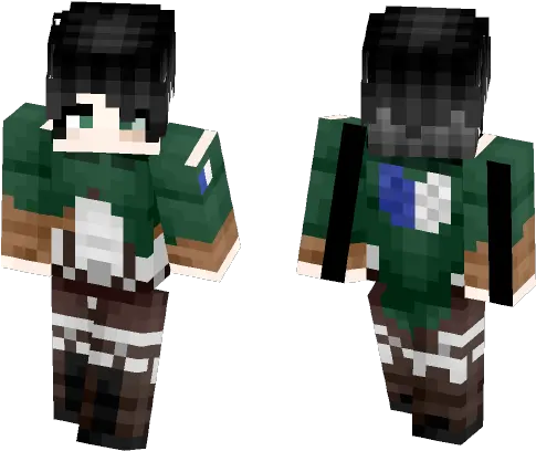 Download Levi Ackerman Attack Lisa The Painful Minecraft Skin Png Levi Ackerman Transparent