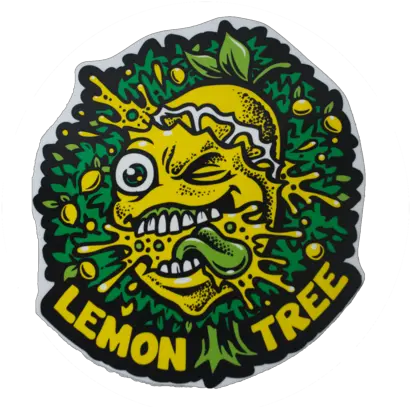 The Original Lemon Splat Sticker Life Lemon Tree Weed Stickers Png Lemon Tree Png