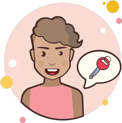 Short Hair Girl Key Icon Free Download Png And Vector Have A Question Icon Short Hair Png