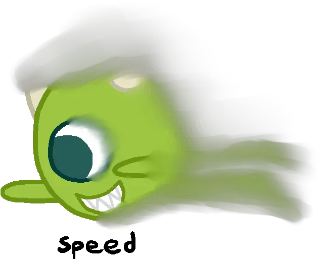 I Drew You A Blurry Mike Wazowski Speed Mike Wazowski Face Swap Black Background Png Mike Wazowski Png