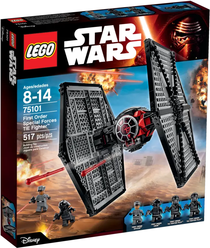 75101 First Order Special Forces Tie Fighter Brickipedia Lego Star Wars Tie First Order Png Tie Fighter Png