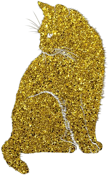 Cat Kitten Golden Glitter Free Image On Pixabay Fish Png Glitter Png