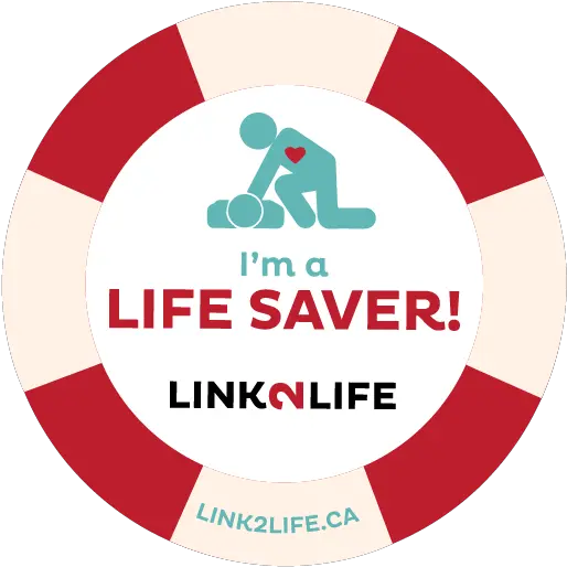 Iu0027m A Life Saver Link2lifeca Logo Link2life Emergency Circle Png Life Saver Png