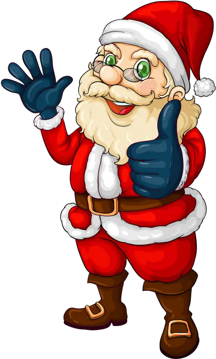 Santa Claus Png Clipart Santa Holding Christmas List Cartoon Images Of Santa Claus With Christmas Tree Santa Claus Png