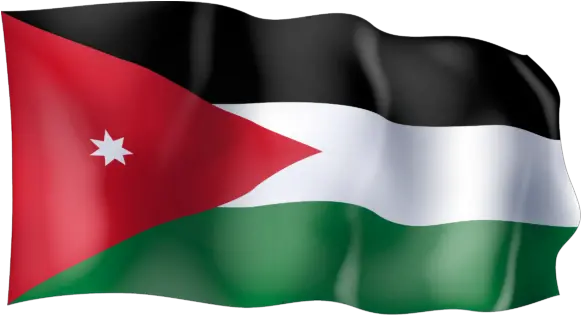 Waving Flag Of Jordan Transparent Jordan Flag Png Jordan Transparent