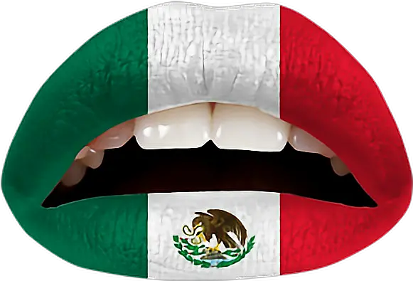 Green White Red Mexico Flag Mexican Teeth Lips Mouth Mexican Makeup Red White Green Png Mexican Flag Png