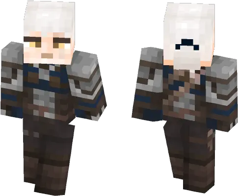 Download Geralt Of Rivia The Witcher 3 Minecraft Skin For Geralt De Rivia Minecraft Skin Png Geralt Png