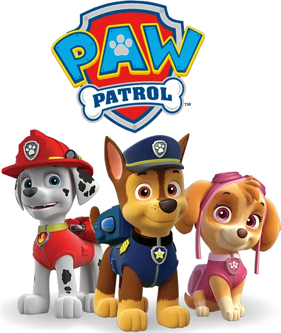 Paw Patrol Birthday Party Clipart Png Download Paw Paw Patrol Chase Marshall Skye Paw Patrol Png