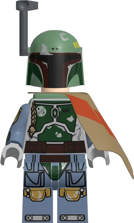 Mecabrickscom Lego Minifigure Sw0610 Boba Fett Pauldron Boba Fett Png Boba Fett Helmet Png