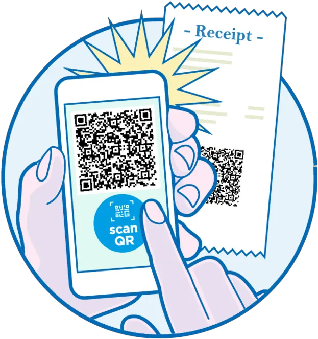 What To Do With A Popr Receipt Vatfreecom Receipt Scan Illustration Png Qr Code Png