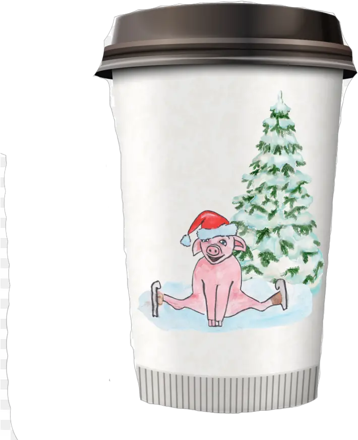 Christmas Pig Png Clipart Symbol 2019 Coffee Cup Plastic Png Pig Png