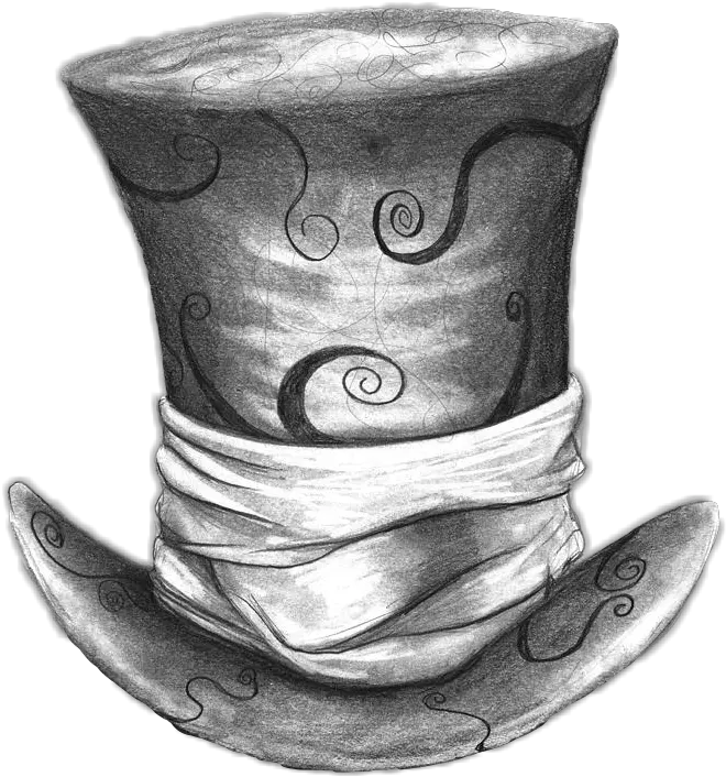 Mad Hatter Hat Love It Alice In Wonderland Mad Hatter Drawing Png Mad Hatter Hat Png