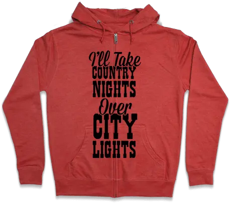 Country Nights Over City Lights Zip Hoodie Hoodie Full Penpal Schools Png City Lights Png