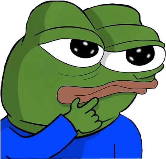 Think Pepe Pepothink Emote Png Think Png