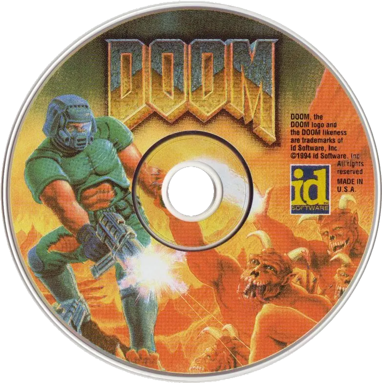 Play Doom For Pc Dos Online Oldgamessk Doom 1993 Cd Cover Png Doom Ii Icon Of Sin