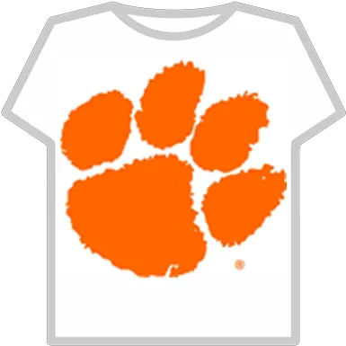 Tiger Pawclipartblackandwhiteclemsontigerpa Roblox Parkview High School Logo Png Tiger Paw Png