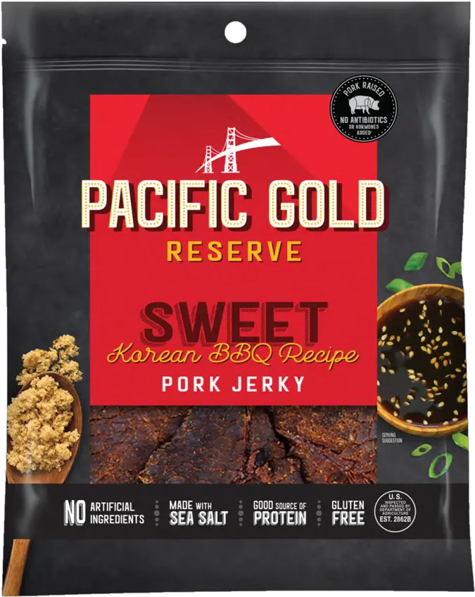 Korean Bbq Index U2014 Pacific Gold Pacific Gold Reserve Sweet Korean Bbq Pork Jerky Png Korean Png