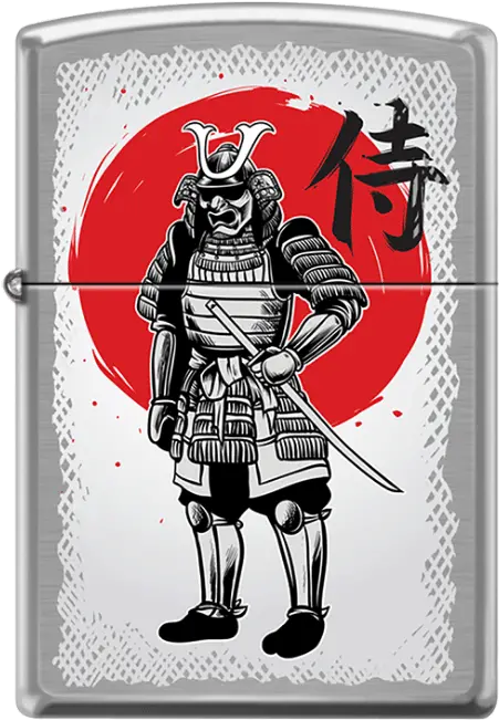 Zippo Samurai Warrior Zippo Lighter Chromium Png Scary Chrome Icon Png