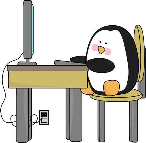 Me Gusta Clipart Clip Art Library Penguin On A Computer Png Me Gusta Png
