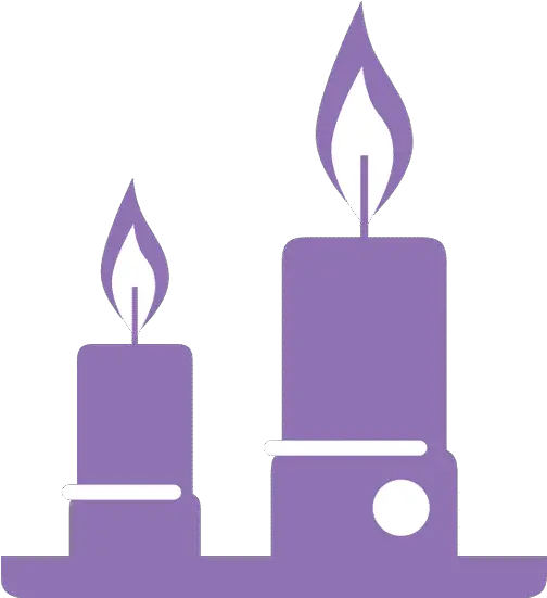 Candles Yoga Decoration One Color Silhouette Style Icon Png Candle